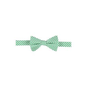 TOMMY HILFIGER Mens Green Gingham Bow Tie